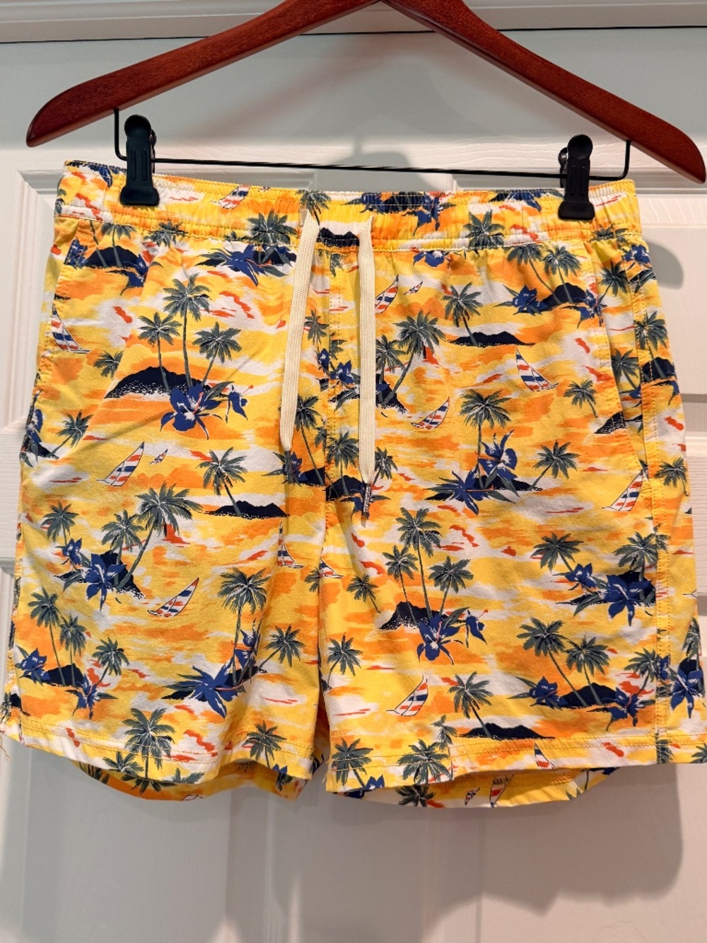 Fair Harbor Swim Trunks Shorts Tropical Floral Print Lined Mens Med Beach